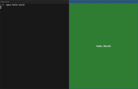 gpui hello world screenshot
